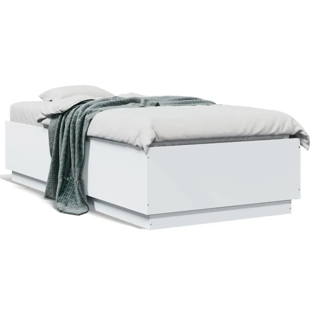 White Bed Frame 90x190 cm