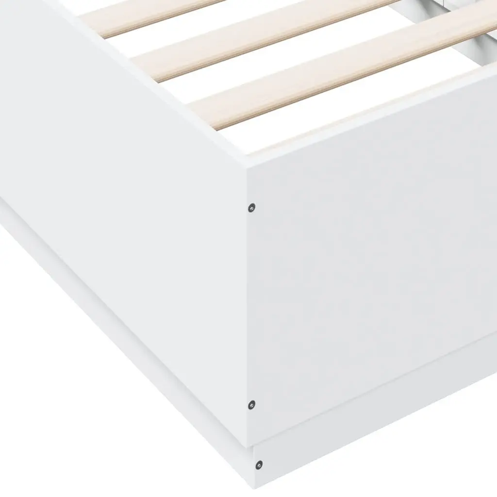 White Bed Frame 90x190 cm