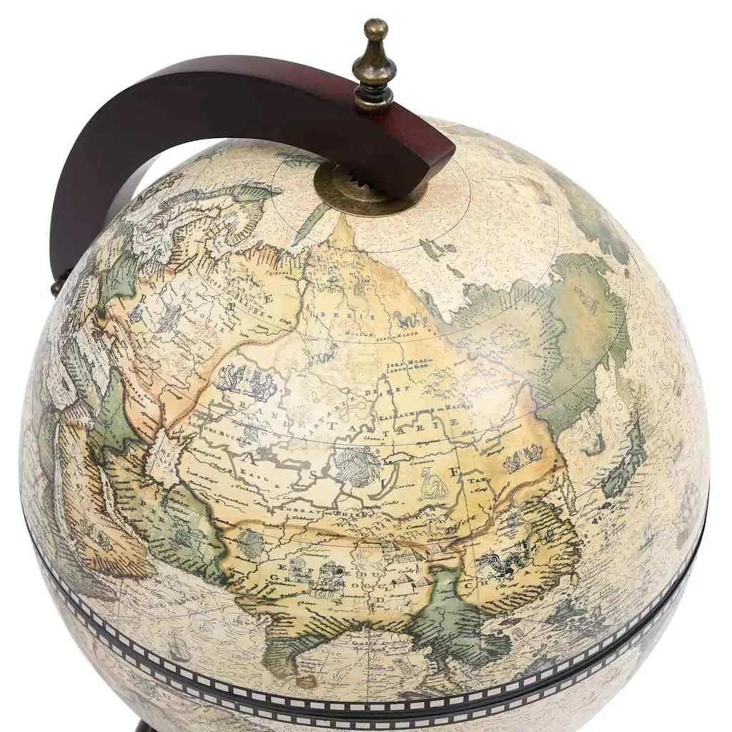 Tabletop Globe Bar Cabinet Rotating Wine Storage Green Decor Display