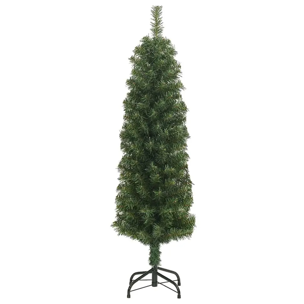 Artificial Christmas Tree Slim 150cm Green Indoor Outdoor Seasonal Decoration