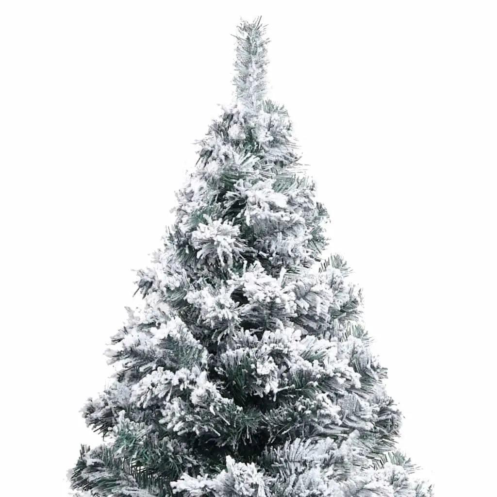 Artificial Christmas Tree 150cm Flocked Snow Green PVC