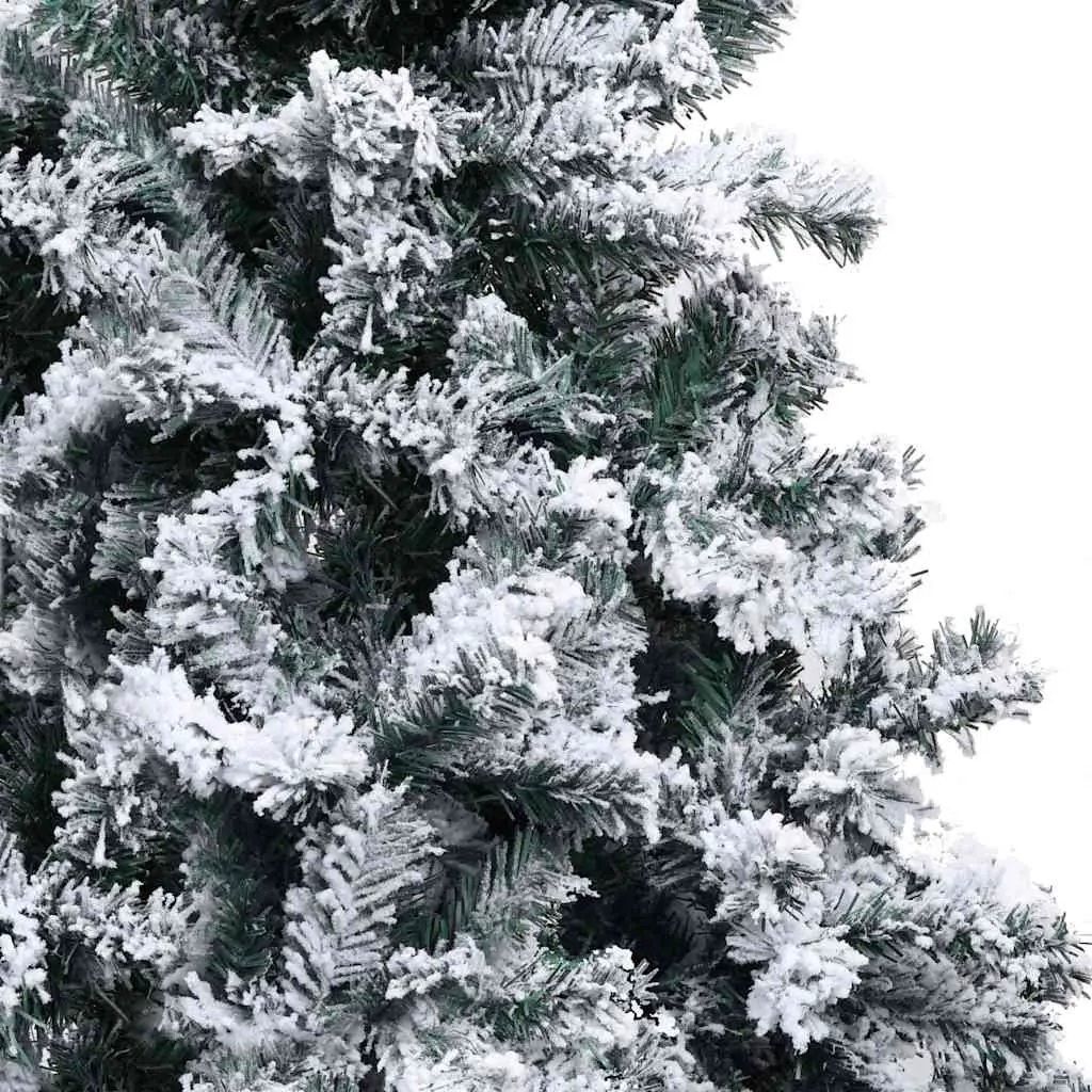 Artificial Christmas Tree 210cm Green PVC Flocked Snow Branches
