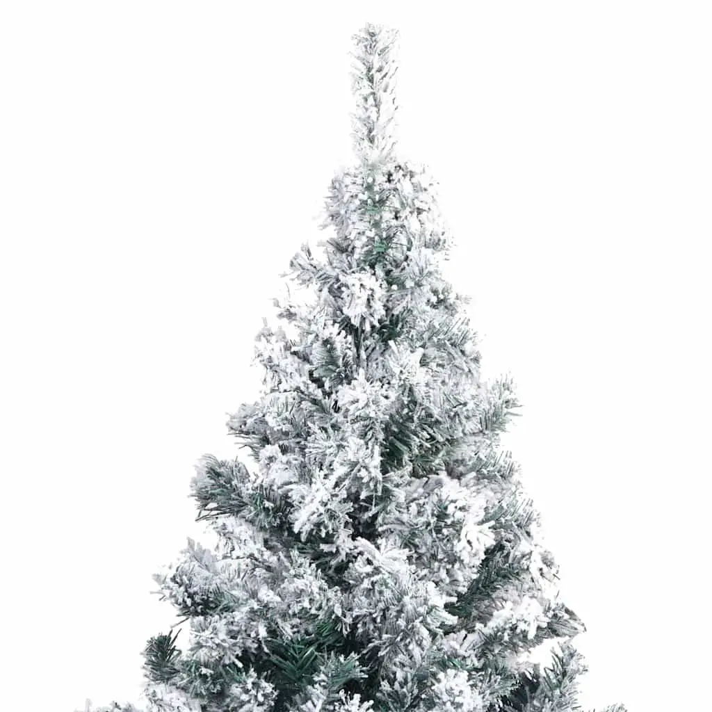 Artificial Christmas Tree 240cm Green Flocked Snow PVC
