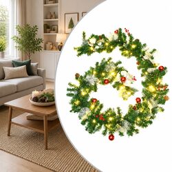 Reliable Christmas Garland with LED Lights for Your Decor