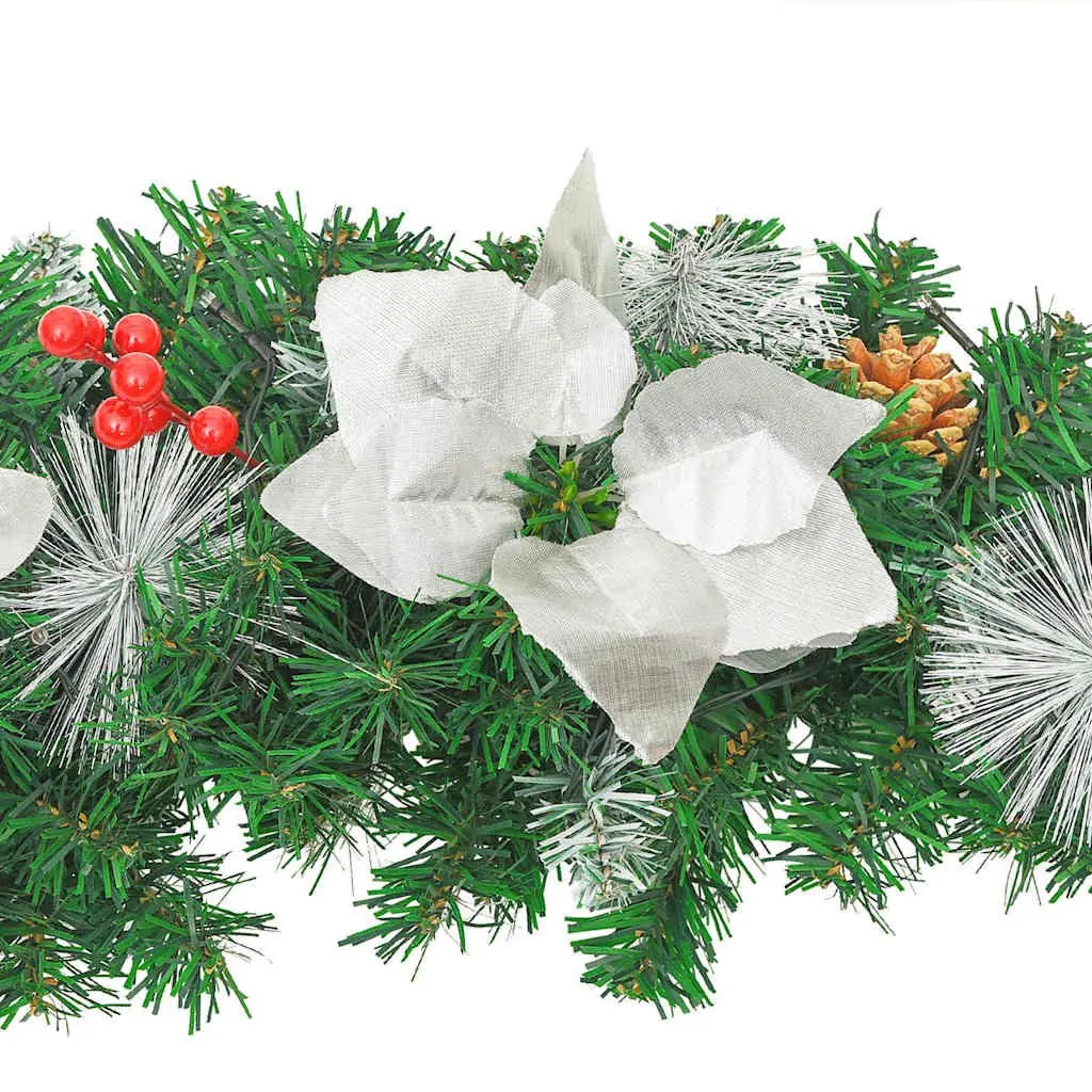 Christmas Garland LED Lights 2.7m Green Indoor Outdoor Decoration