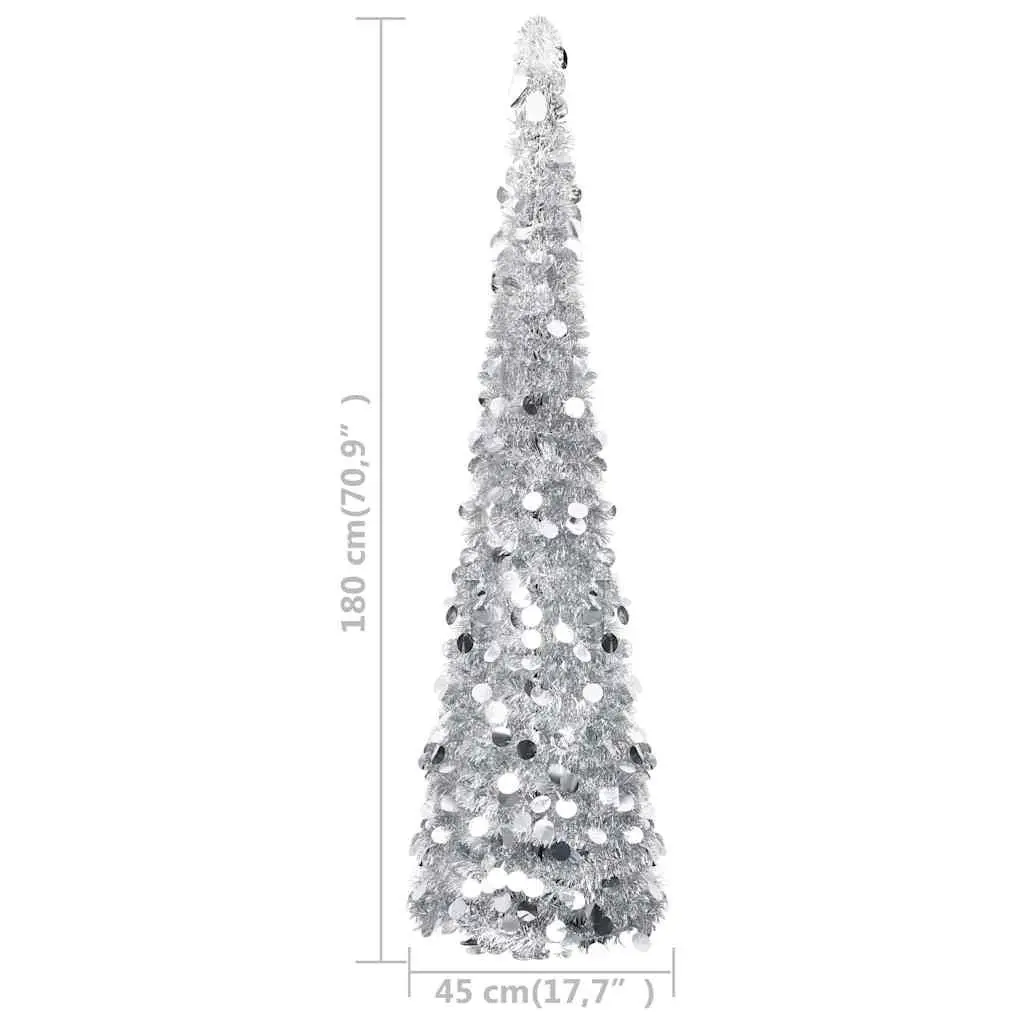 Artificial Christmas Tree Pop-up 180 cm Silver
