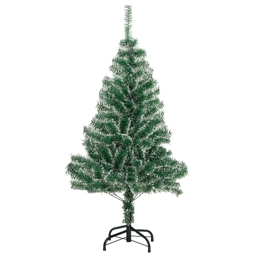 Artificial Christmas Tree 150 cm Flocked Snow with 150 LEDs 8 Lighting Modes