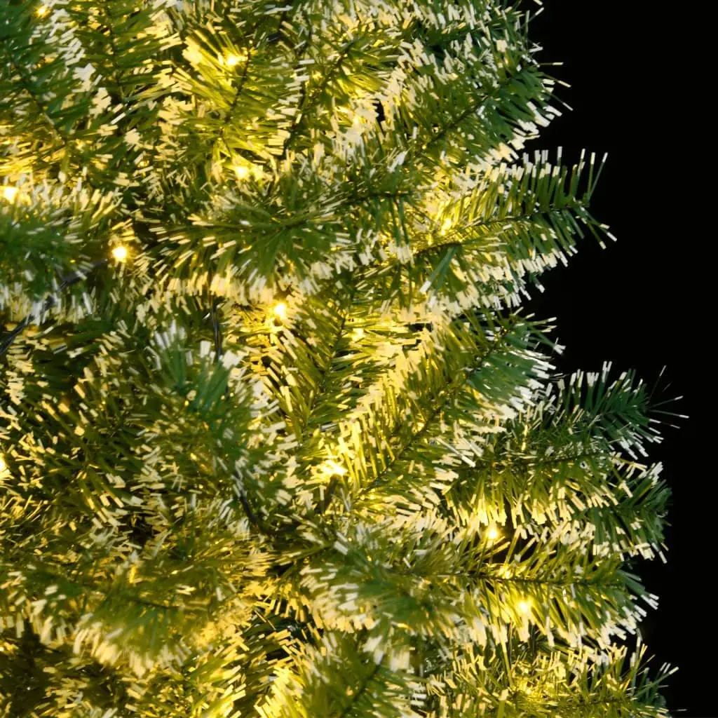 Artificial Christmas Tree 150 cm Flocked Snow with 150 LEDs 8 Lighting Modes