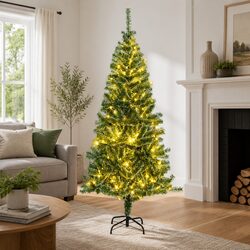 Warm Holiday Cheer with a 210cm Artificial Christmas Tree