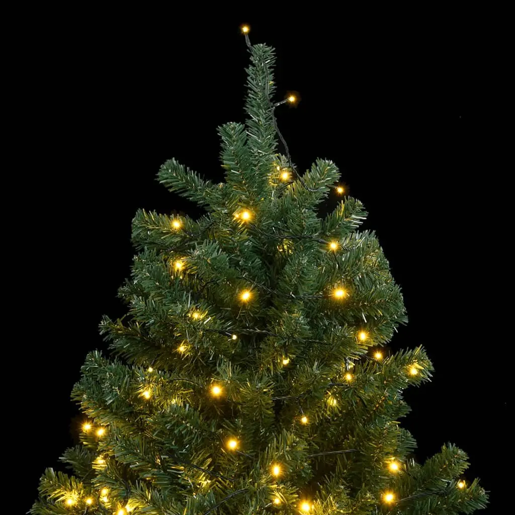 Artificial Christmas Tree 180cm Green Hinged Branch with 300 LED Lights 8 Modes Holiday Decor