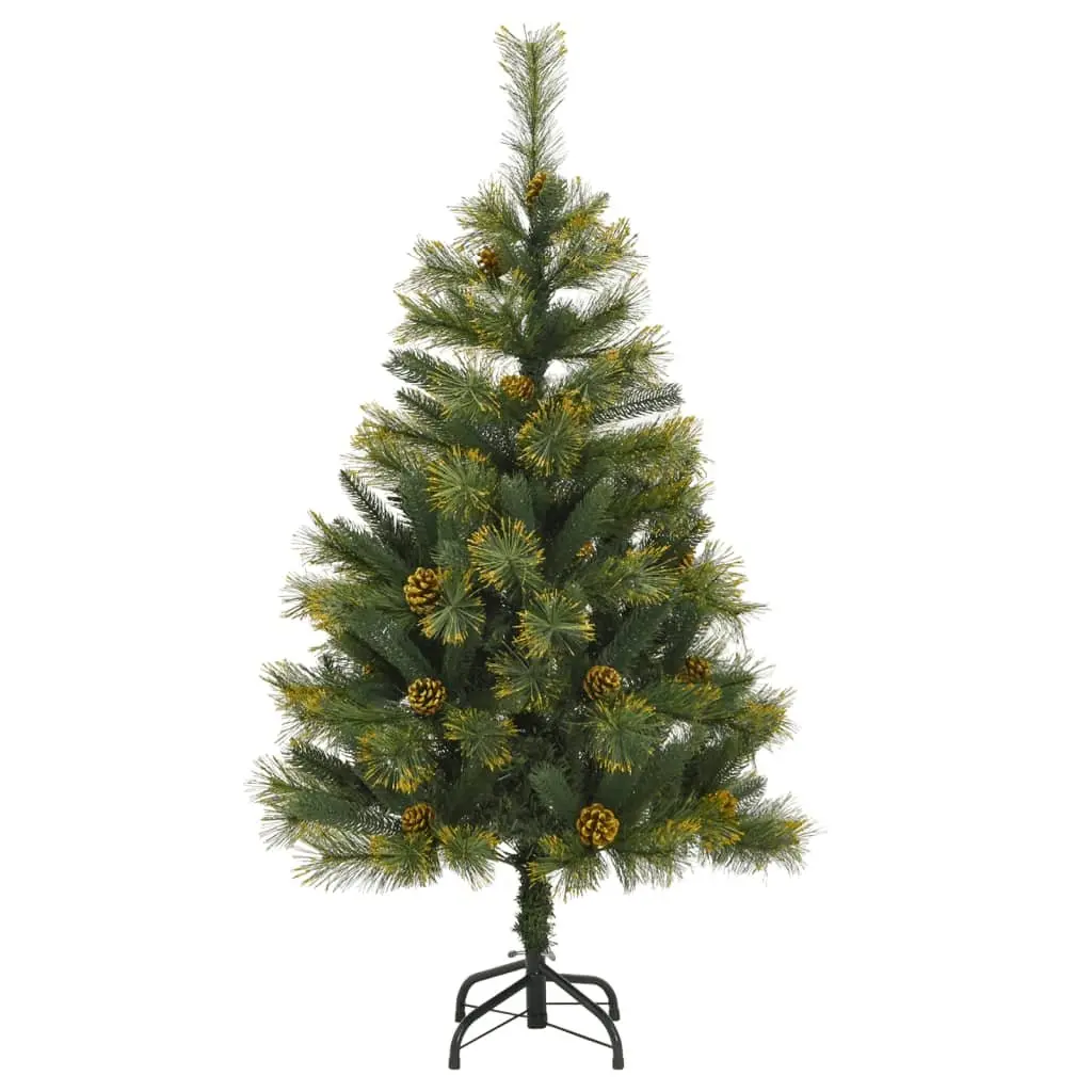 Artificial Christmas Tree 120cm Hinged with 150 LEDs 8 Lighting Modes Holiday Decor