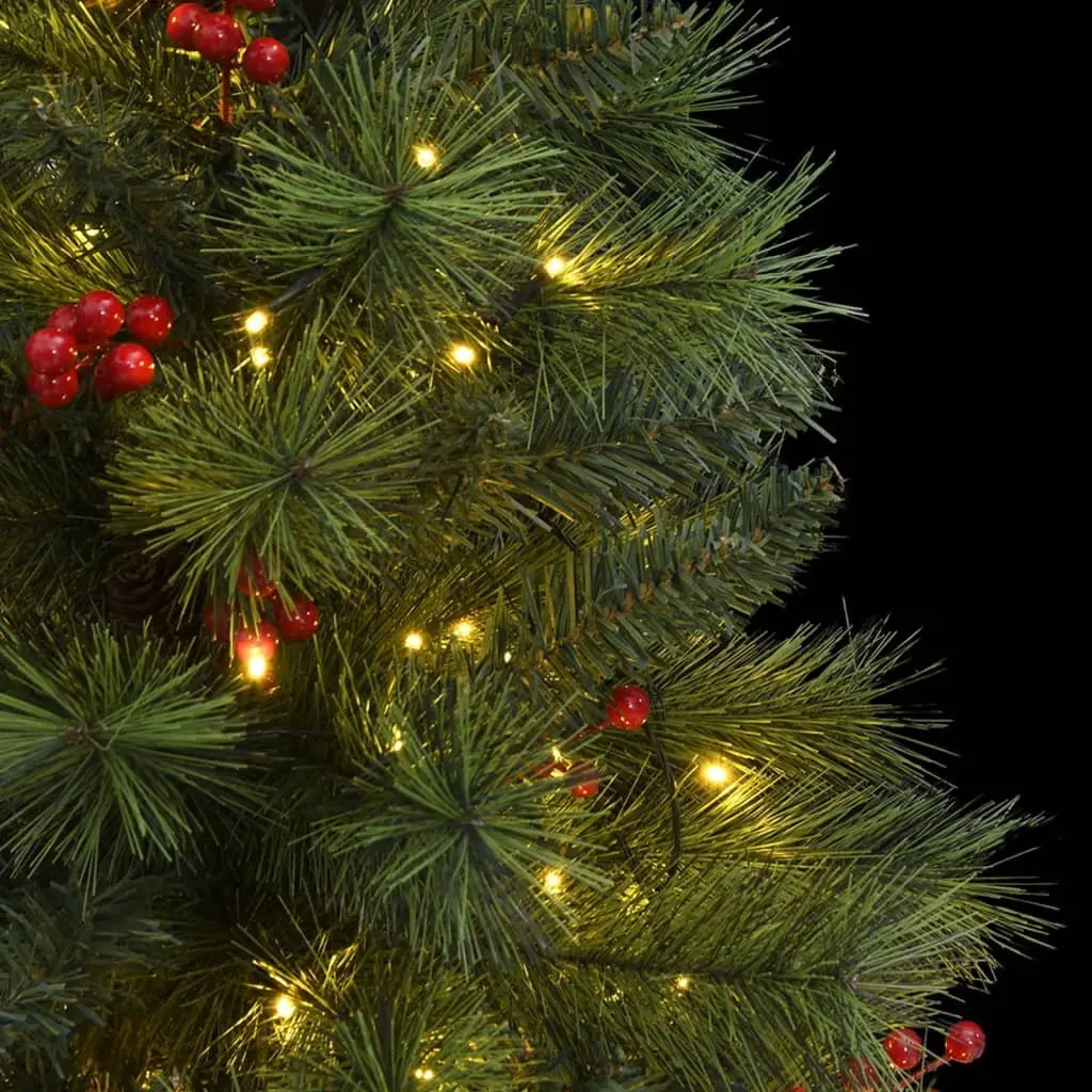 Artificial Christmas Tree 120cm 150 LEDs Hinged Construction 8 Lighting Modes Green