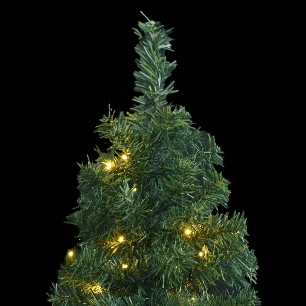 Slim Christmas Tree 300 cm Green 300 LEDs 8 Lighting Modes Artificial Holiday