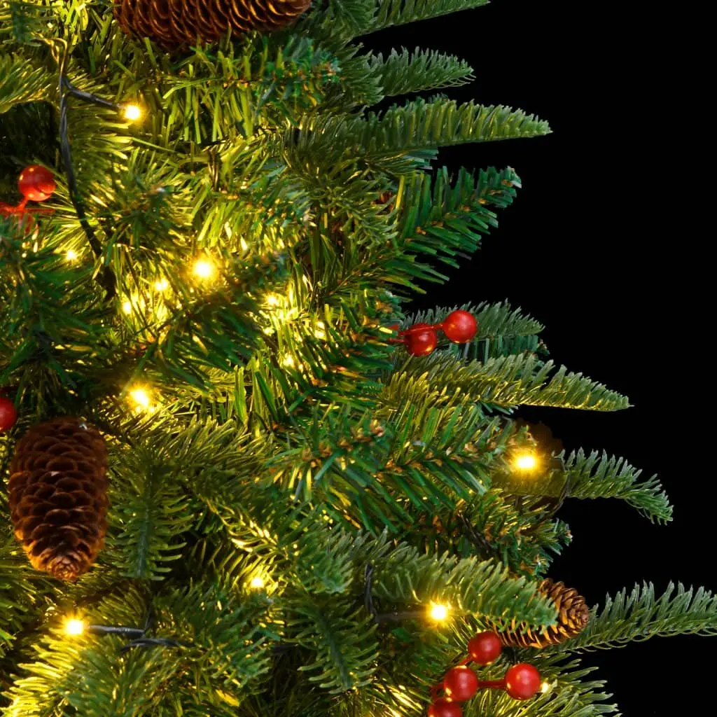 Artificial Christmas Tree 150cm 150 LEDs Green Holiday Decor