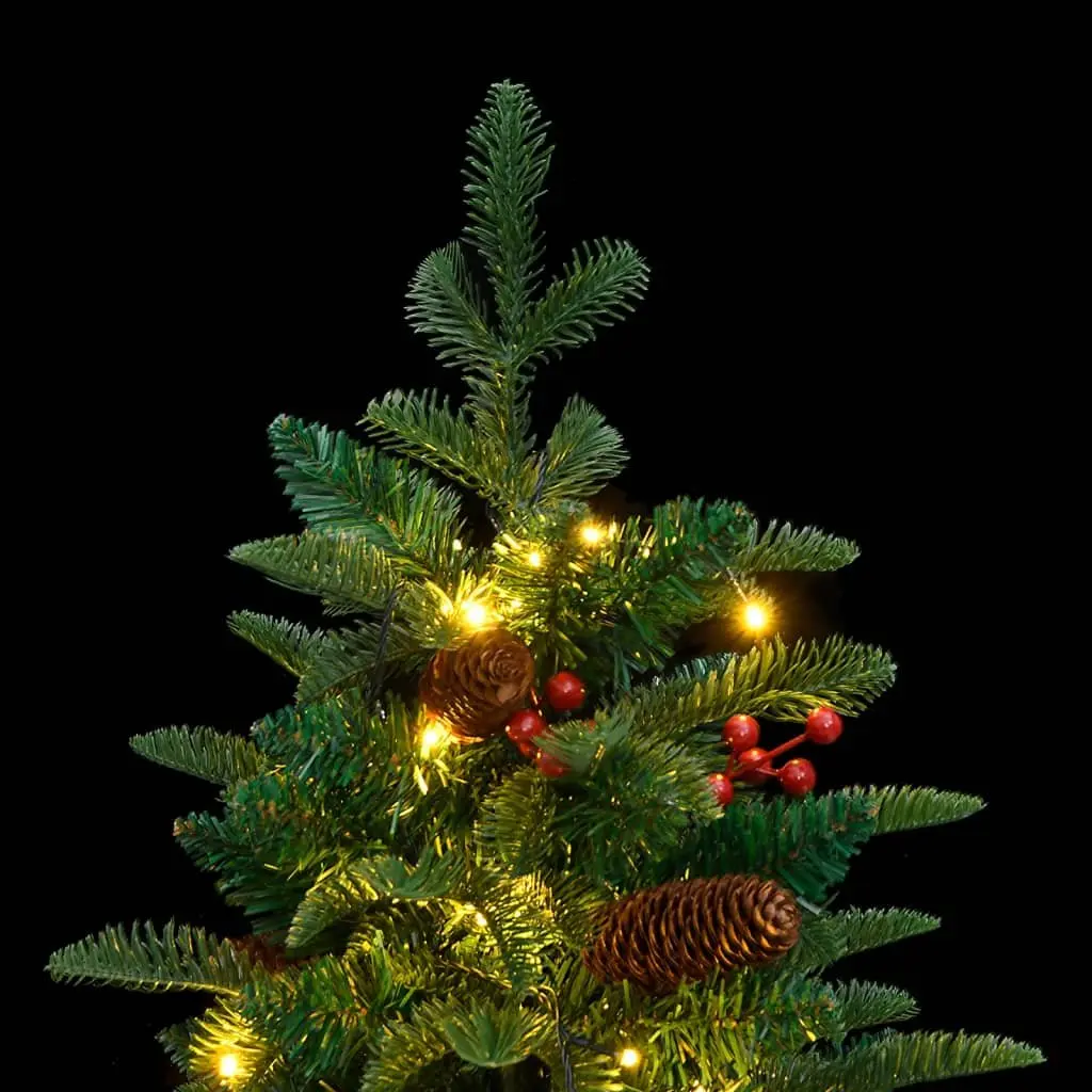 Artificial Christmas Tree 150cm 150 LEDs Green Holiday Decor