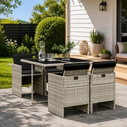 Comfortable and Durable 5 Piece Garden Dining Set