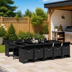 Value-Driven 11 Piece Outdoor Dining Set for Comfort