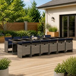Comfort and Value in This 13 Piece Garden Dining Set