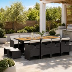 A Reliable and Cozy 13-Piece Garden Dining Set