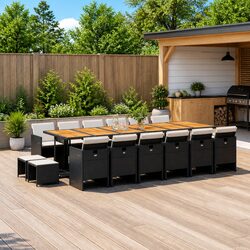 Comfortable and Reliable 17 Piece Outdoor Dining Set