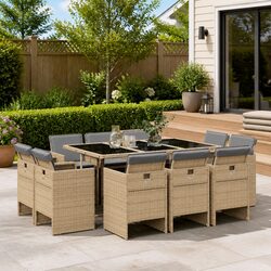 Comfortable and Durable 11-Piece Outdoor Dining Set