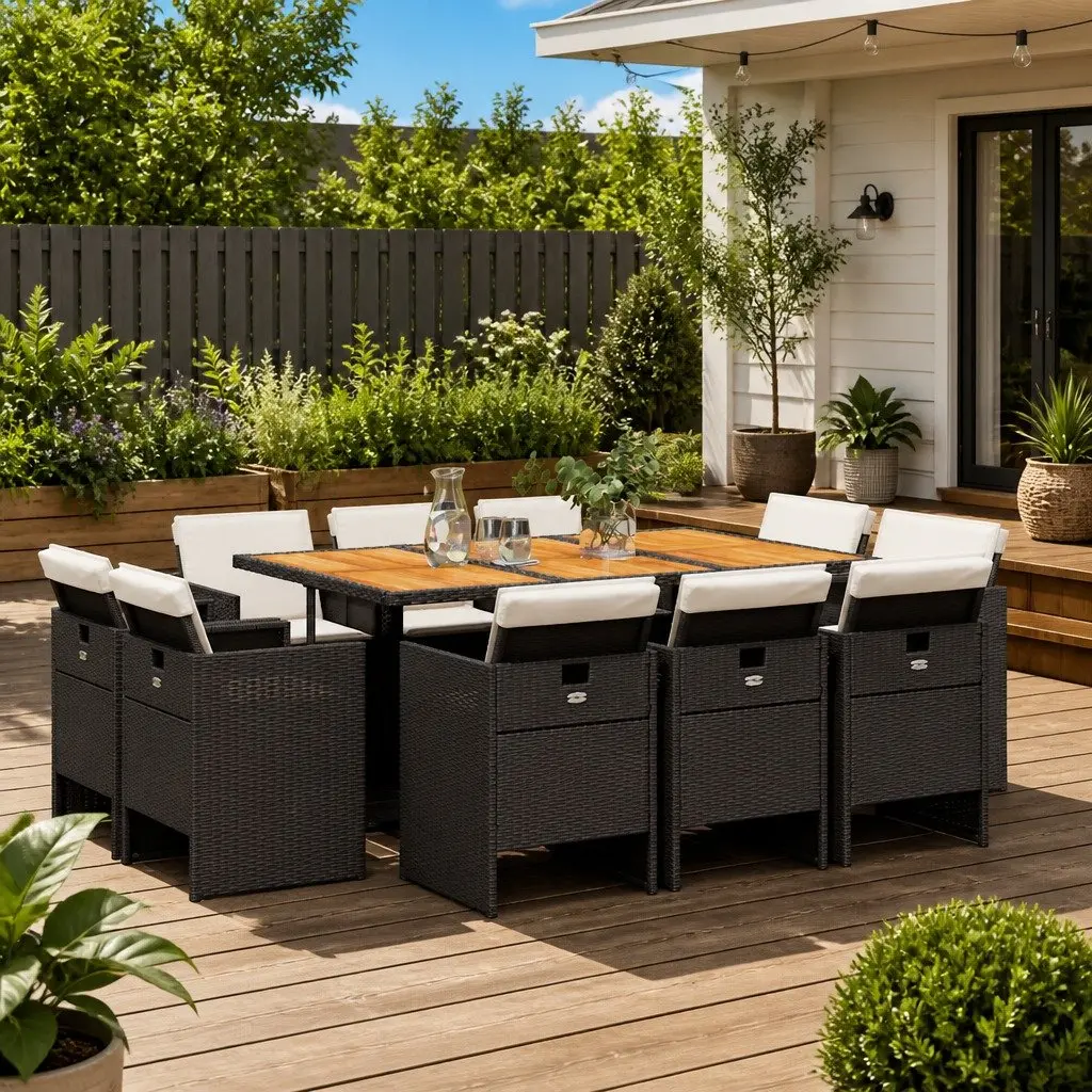 11 Piece Garden Dining Set