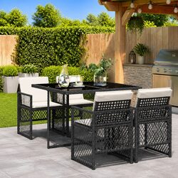 Comfortable and Stylish 5-Piece Garden Dining Set