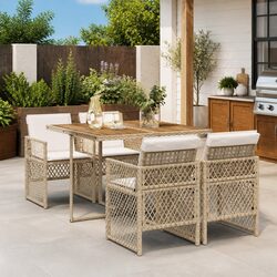 Comfortable and Durable 5-Piece Garden Dining Set