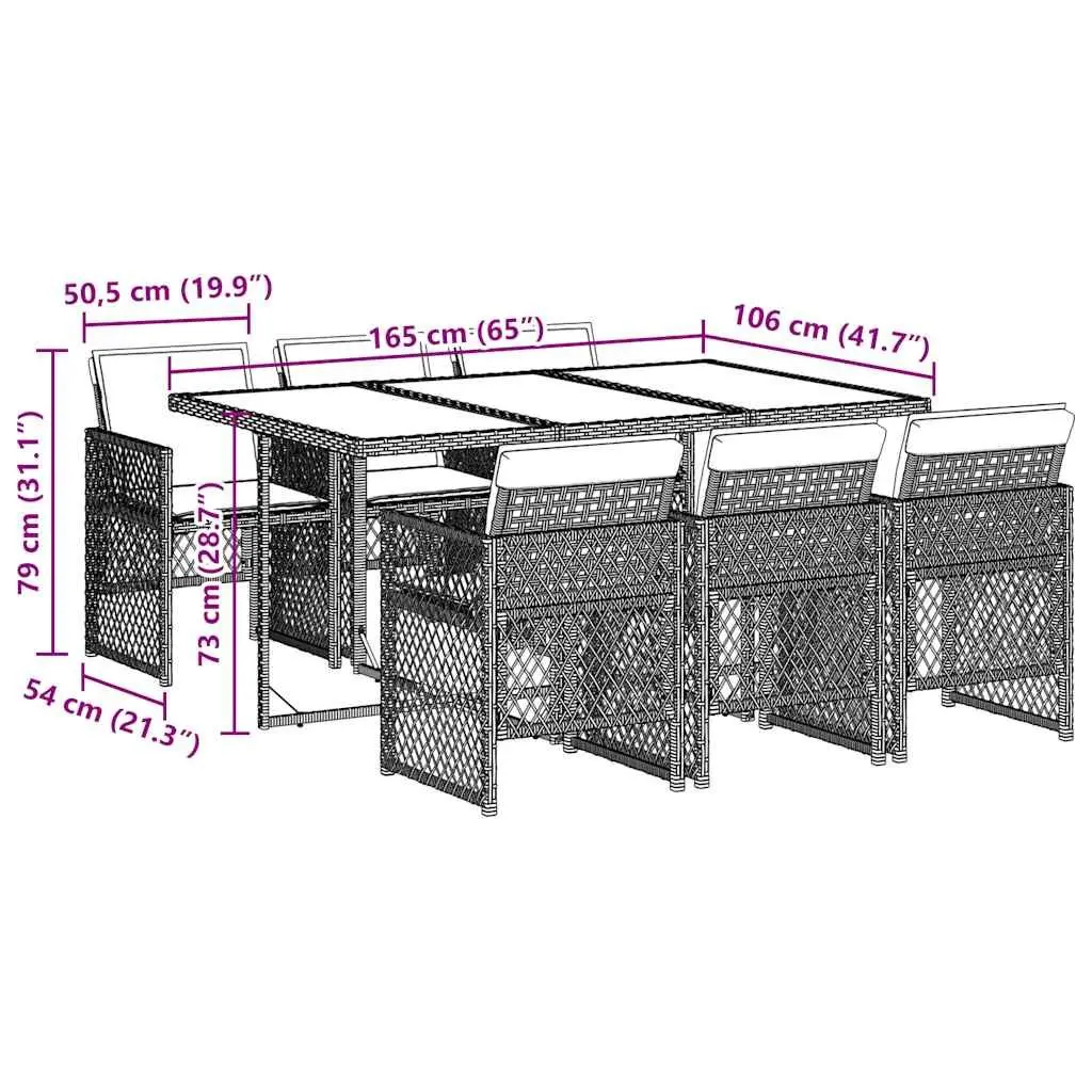7-Piece Garden Dining Set