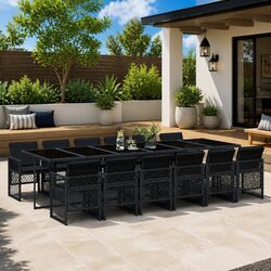 Comfortable and Value-Driven 13-Piece Garden Dining Set