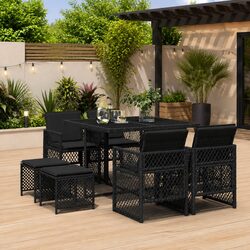 Comfortable and Practical 9 Piece Outdoor Dining Set