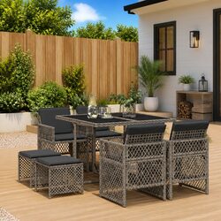 Comfortable and Value-Packed 9 Piece Garden Dining Set