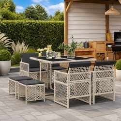 9-Piece Garden Dining Set: Value and Comfort Combined