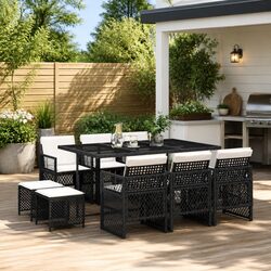 Comfortable and Stylish 11 Piece Garden Dining Set