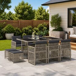 Comfortable and Durable 11 Piece Outdoor Dining Set
