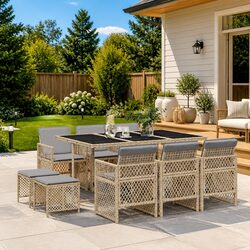 Reliable 11-Piece Outdoor Dining Set with Value