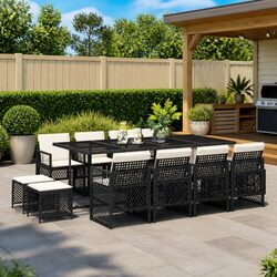 Comfortable and Stylish 13-Piece Dining Set for Outdoors