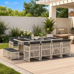 Comfortable 13 Piece Garden Dining Set for Your Home