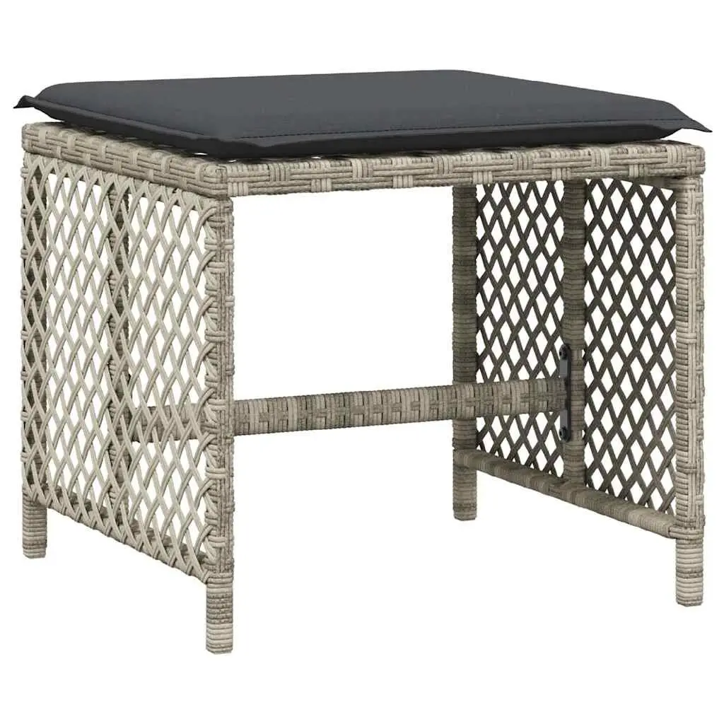 Garden Dining Set 13 Piece Outdoor Furniture Grey Poly Rattan Patio Table