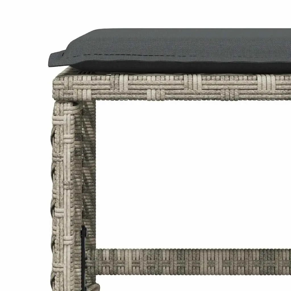 Garden Dining Set 13 Piece Outdoor Furniture Grey Poly Rattan Patio Table
