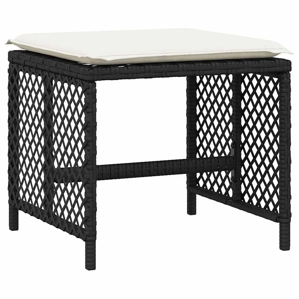 Outdoor Dining Set 13 Piece Garden Furniture Black Poly Rattan Chairs Table