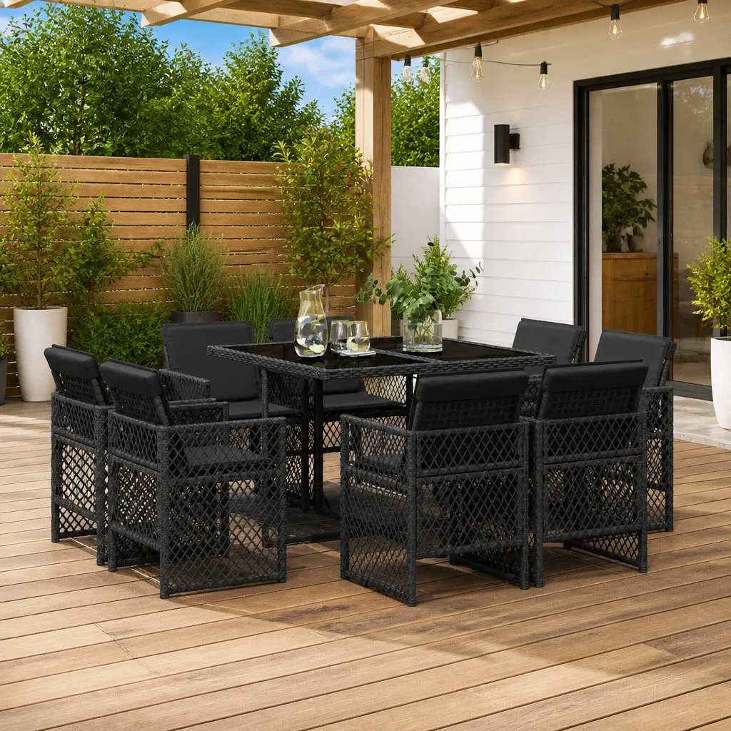 9 Piece Outdoor Dining Set