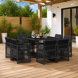 Comfortable and Practical 9 Piece Outdoor Dining Set