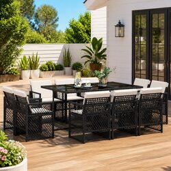 Reassuring Quality: 11 Piece Outdoor Dining Set
