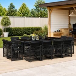 Reliable 13-Piece Outdoor Dining Set with Comfort