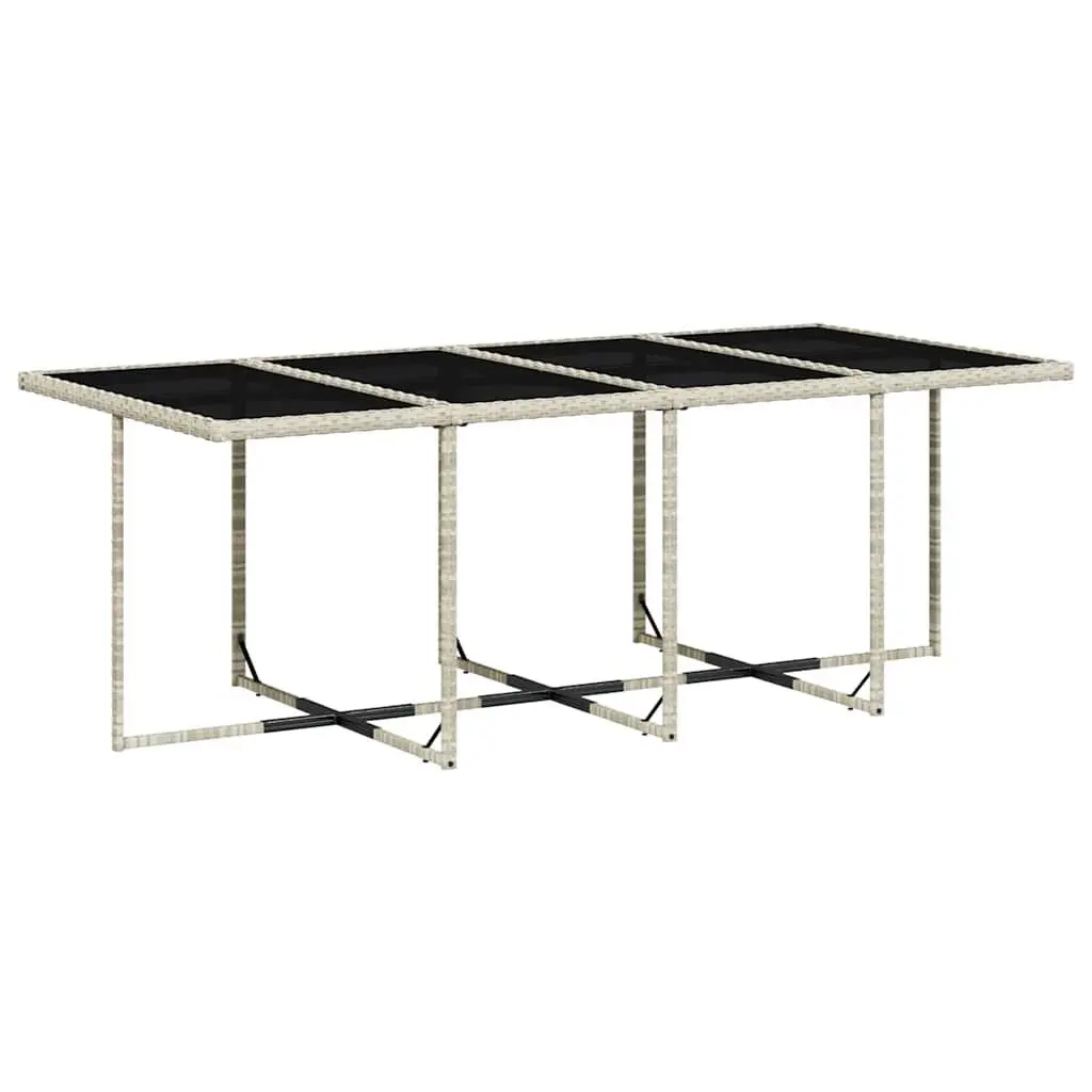 Garden Dining Set 13 Piece Grey Outdoor Furniture Patio Table Chairs Cushions