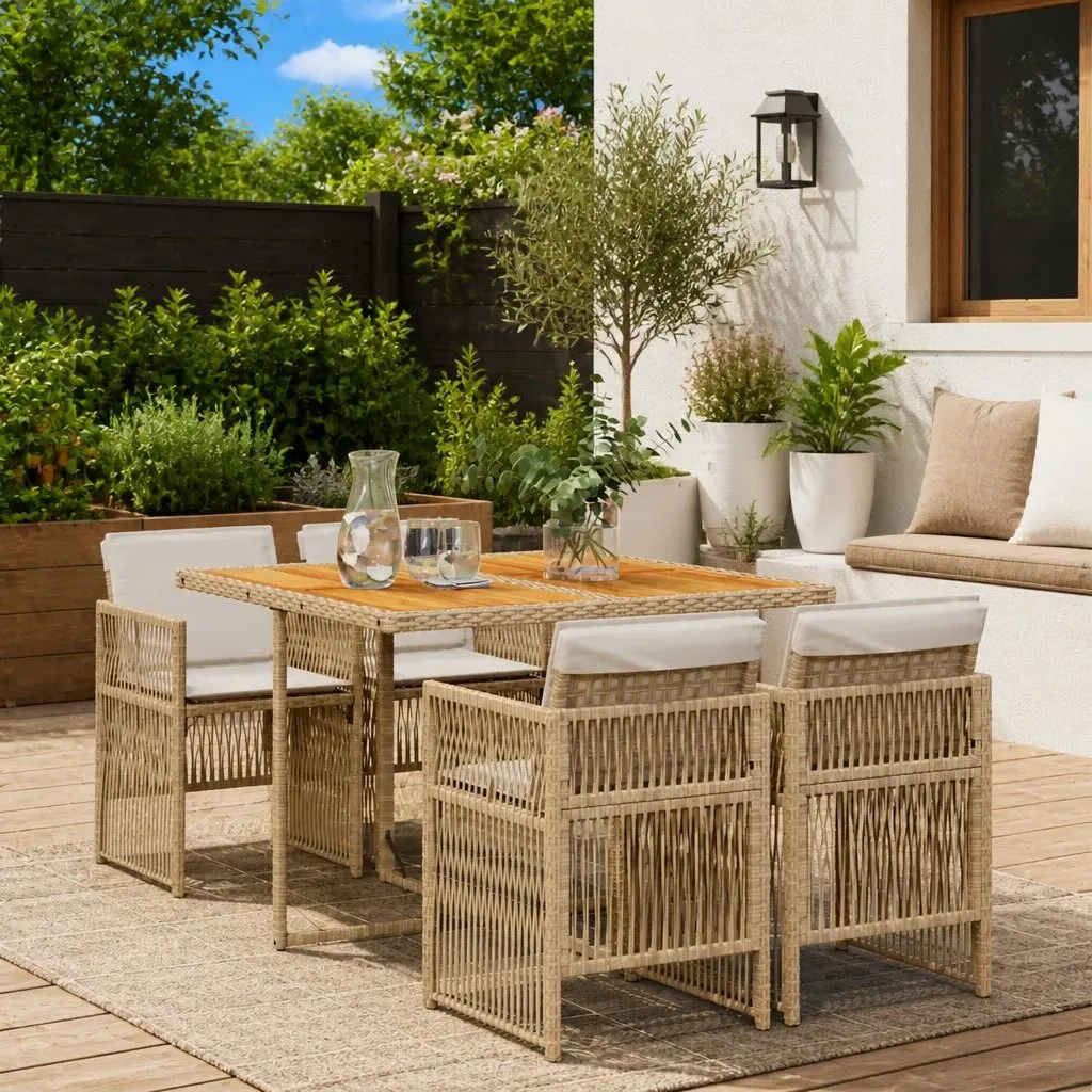 5 Piece Garden Dining Set