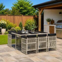 Quality 7-Piece Outdoor Dining Set with Comfort