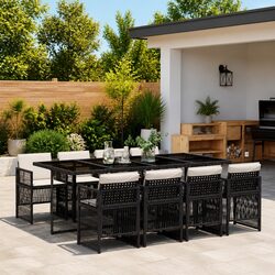 Value-Driven 9 Piece Garden Dining Set with Comfort