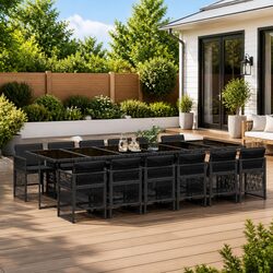 Reliable 13-Piece Garden Dining Set for Your Outdoor Space